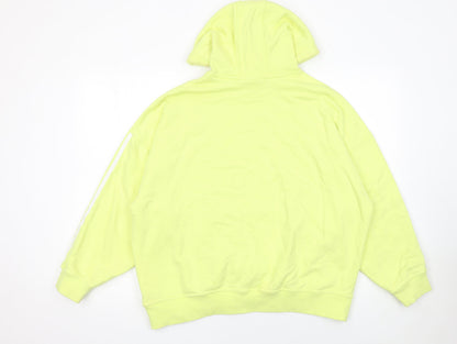 Adidas Women’s Yellow Hoodie Size 10 Pullover Cotton Casual