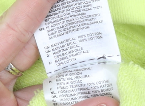 Adidas Women’s Yellow Hoodie Size 10 Pullover Cotton Casual