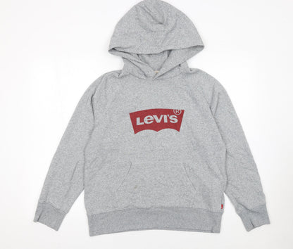 Womens UK Size S Levi's Grey Pullover Hoodie