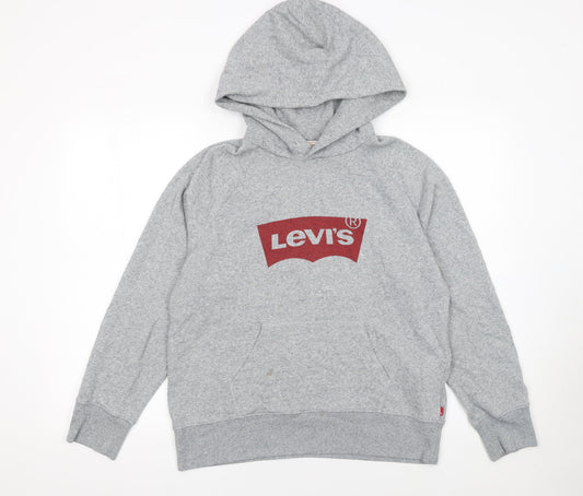 Womens UK Size S Levi's Grey Pullover Hoodie