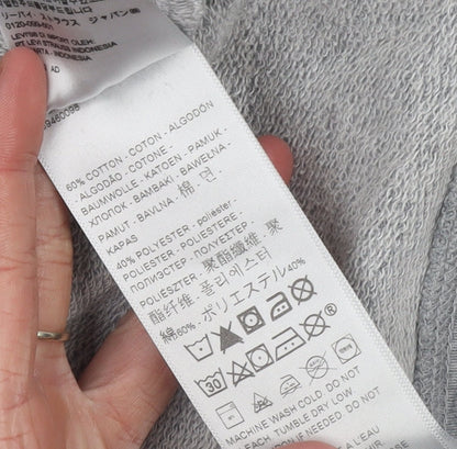 Womens UK Size S Levi's Grey Pullover Hoodie