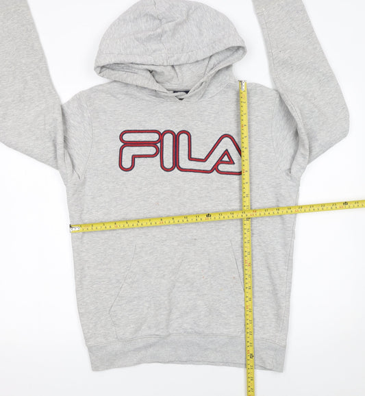 Mens UK Size S FILA Grey Pullover Hoodie