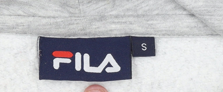 Mens UK Size S FILA Grey Pullover Hoodie