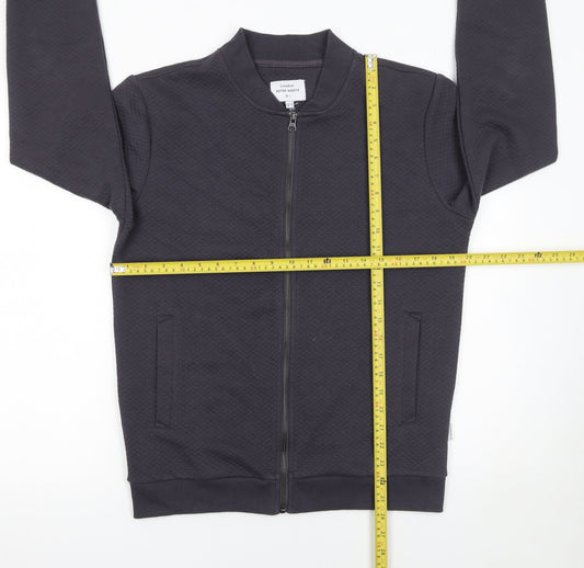 Mens UK Size M Peter Werth Black Full Zip Sweatshirt