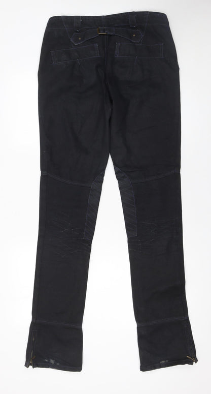 Ralph Lauren Women's Black Skinny Jeans Size 27/34 Stretch Mid Rise