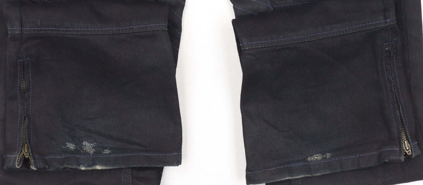 Ralph Lauren Women's Black Skinny Jeans Size 27/34 Stretch Mid Rise