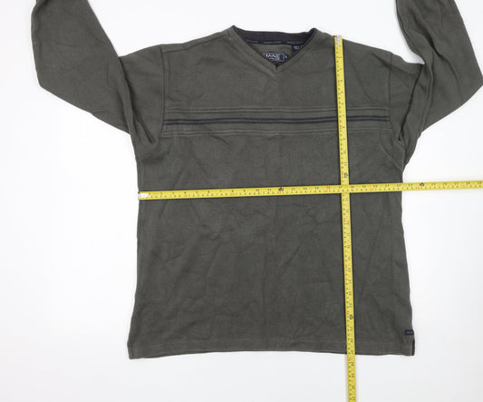 Mens UK Size L Maine New England Green Pullover Sweatshirt