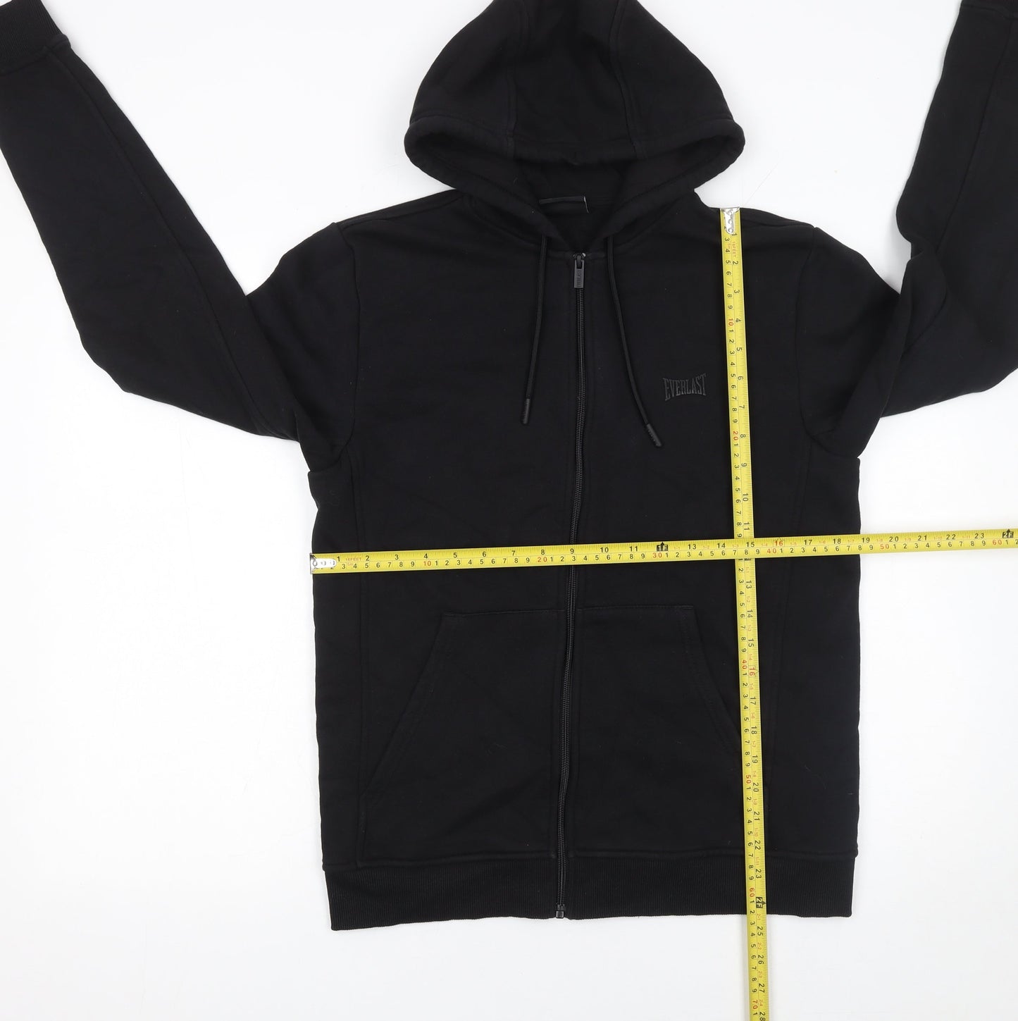 Mens UK Size S Everlast Black Full Zip Hoodie