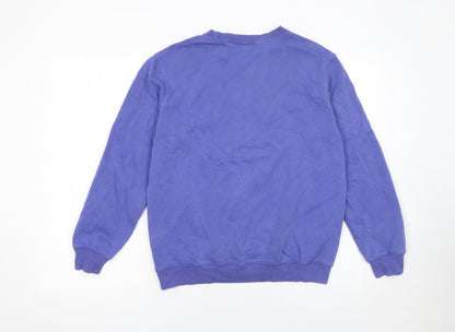 Cotton Traders Women Deep Violet Sweatshirt S Crew Neck Pullover