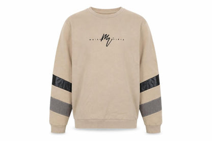 Mens UK Size M River Island Beige Pullover Sweatshirt