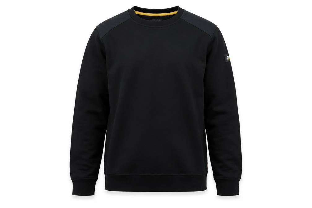 Mens UK Size S CAT Black Pullover Sweatshirt
