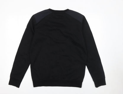 Mens UK Size S CAT Black Pullover Sweatshirt