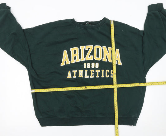 F&F Women Green ARIZONA 1998 Athletics Pullover Sweatshirt UK 20