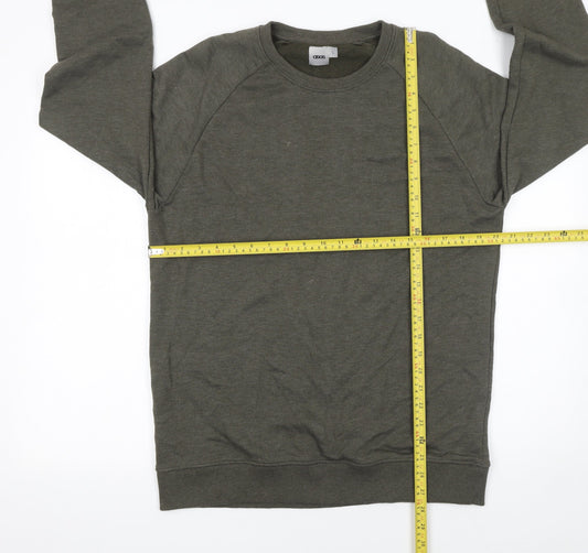 Mens UK Size L ASOS Green Pullover Sweatshirt
