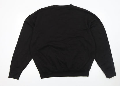 Womens UK Size XL ELF Black Pullover Sweatshirt