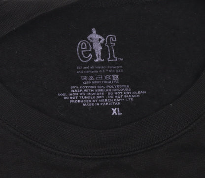 Womens UK Size XL ELF Black Pullover Sweatshirt