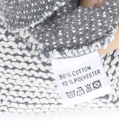 Weird Fish Men's Grey 1/4 Zip Knit Sweatshirt Size S Outdoor Casual