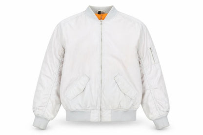 Womens UK Size 2XS H&M Grey Bomber Jacket