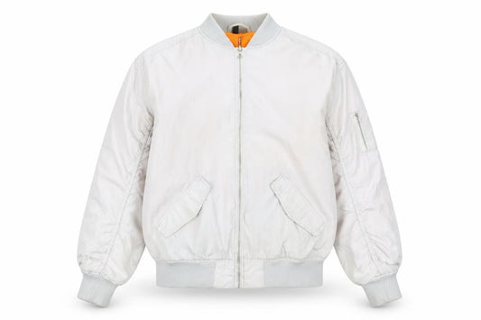 Womens UK Size 2XS H&M Grey Bomber Jacket