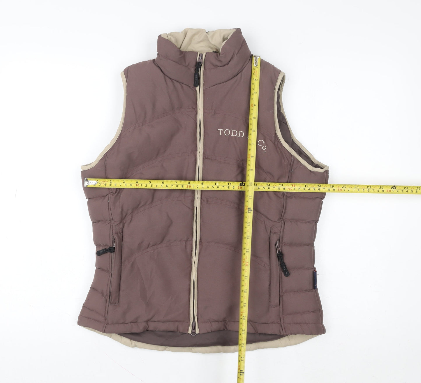 Womens UK Size 10 Todd & Co. Brown Puffer Jacket