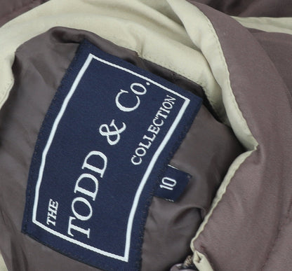 Womens UK Size 10 Todd & Co. Brown Puffer Jacket