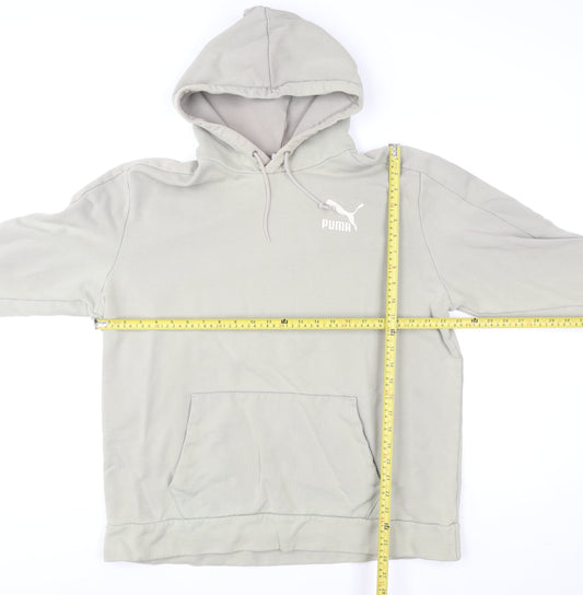 Puma Women’s Grey Hooded Pullover Sweatshirt Size L