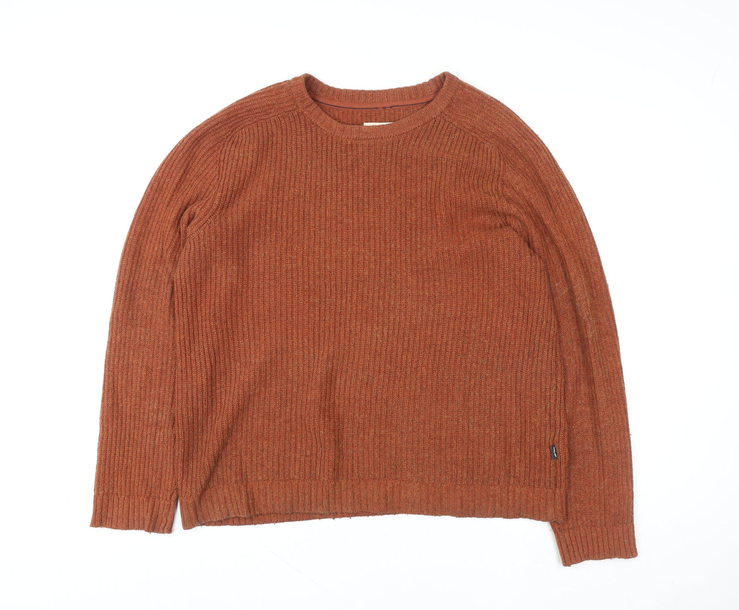 Fat Face Men’s Brown XL Cotton Wool Crew Neck Jumper