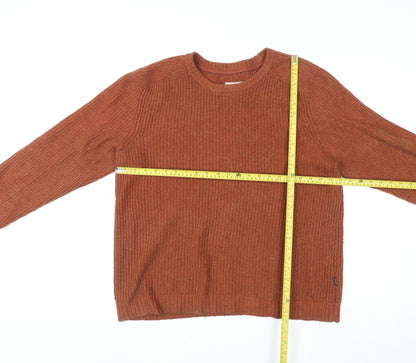 Fat Face Men’s Brown XL Cotton Wool Crew Neck Jumper