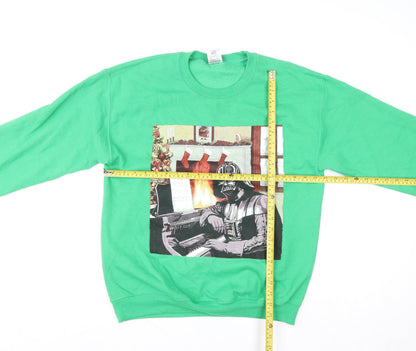 Mens UK Size M Star Wars Green Pullover Sweatshirt