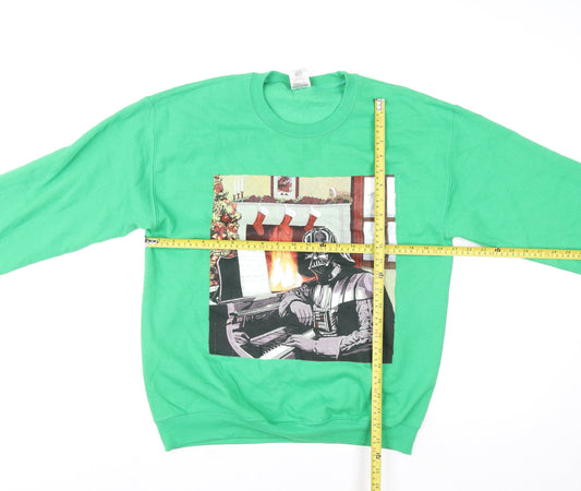 Mens UK Size M Star Wars Green Pullover Sweatshirt