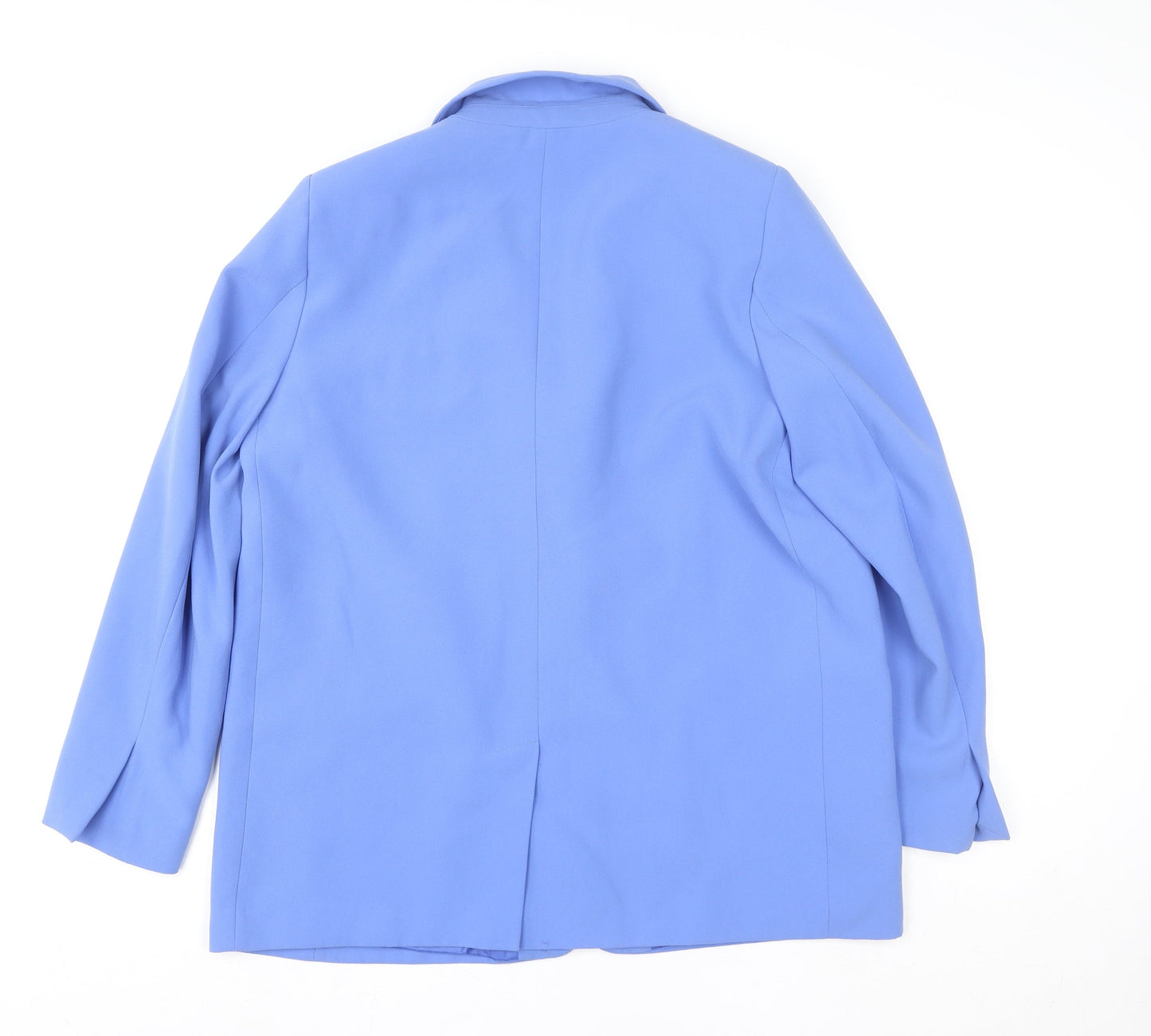 Womens UK Size XL Zara Blue Basic Blouse