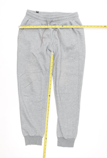 Puma Men’s Grey Jogger Sweatpants Size M Regular Fit Activewear
