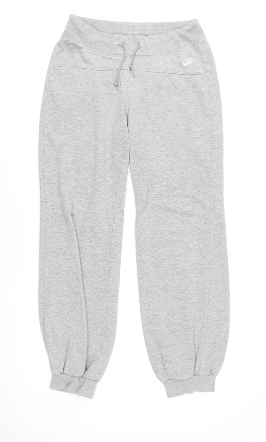 Nike Men’s Grey Jogger Sweatpants S Regular Fit Cotton Blend