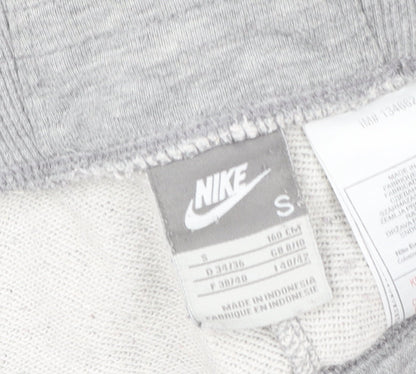 Nike Men’s Grey Jogger Sweatpants S Regular Fit Cotton Blend