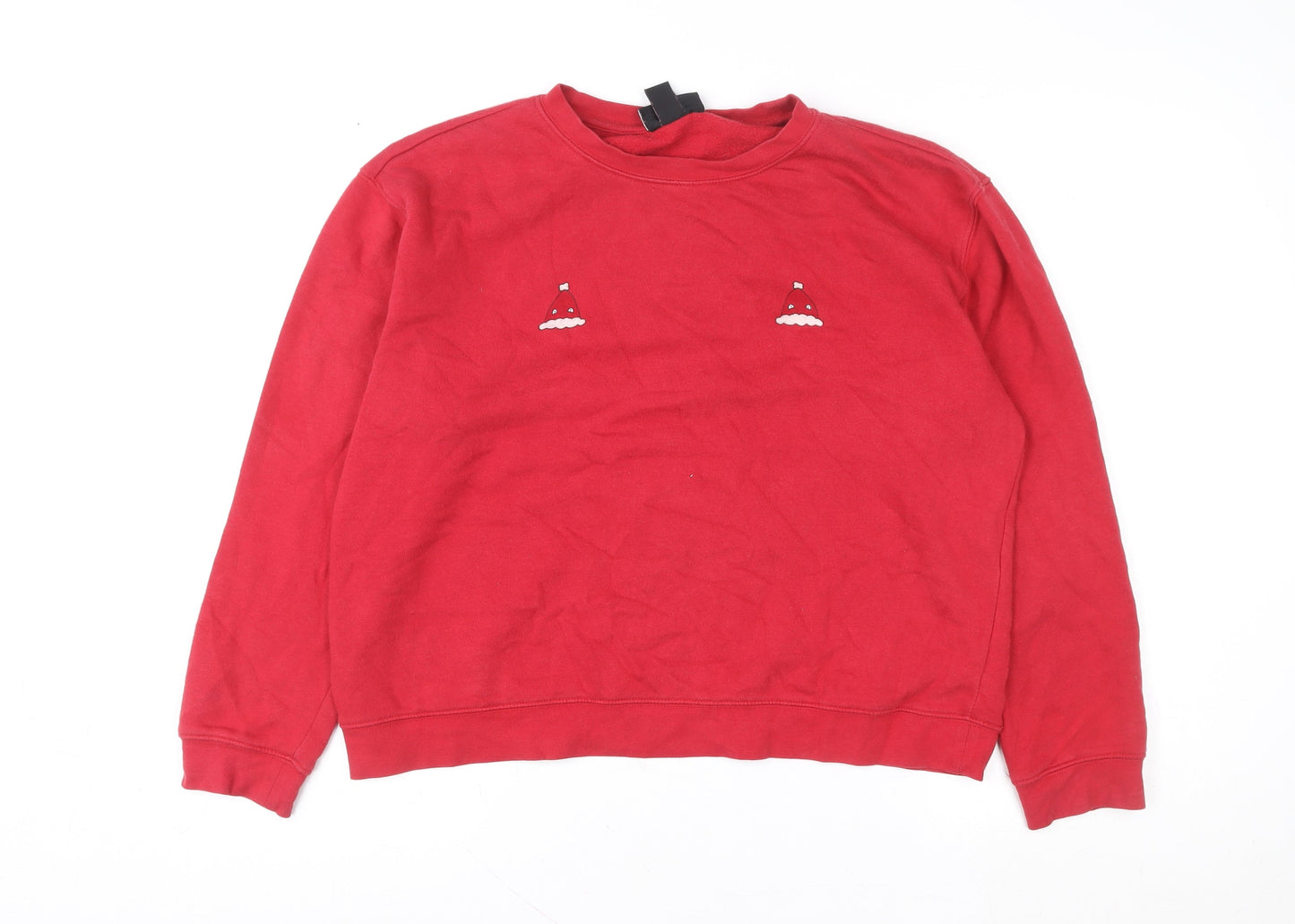 Womens UK Size 12 Monki Red Pullover Sweatshirt