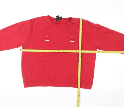 Womens UK Size 12 Monki Red Pullover Sweatshirt