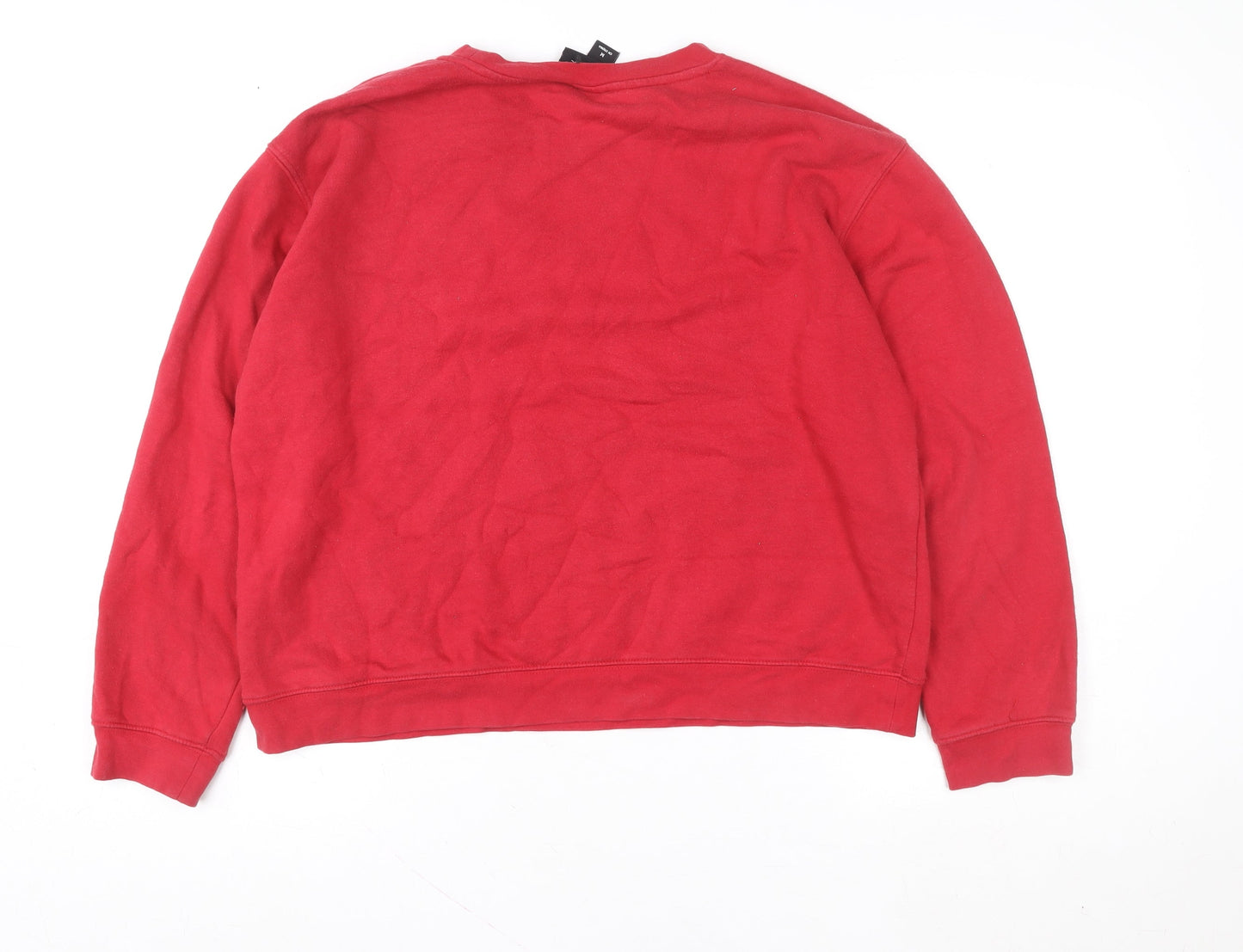 Womens UK Size 12 Monki Red Pullover Sweatshirt
