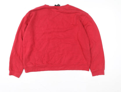 Womens UK Size 12 Monki Red Pullover Sweatshirt