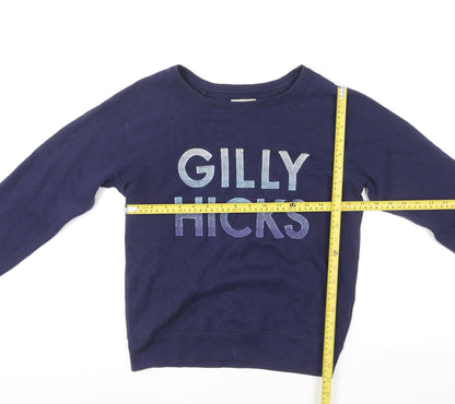 Womens UK Size XS Gilly Hicks by Hollister Blue Pullover Sweatshirt
