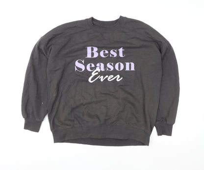 Womens UK Size 12 Lefties Black Pullover Sweatshirt