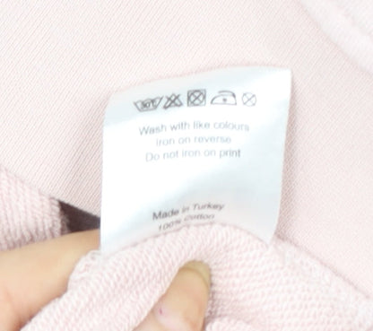 Womens UK Size XS NICCE Pink Pullover Sweatshirt