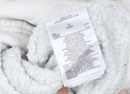 Gap Women Ivory Hooded Zip Jacket Small Cotton Sherpa Lined Casual