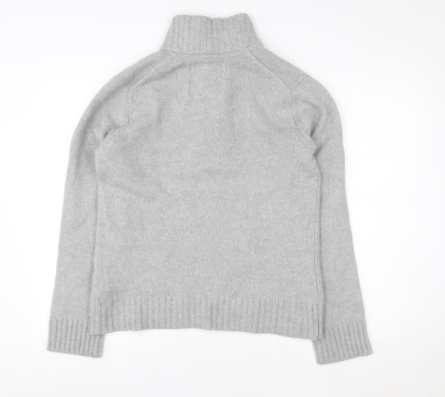 Womens UK Size L H&M Grey Henley Jumper