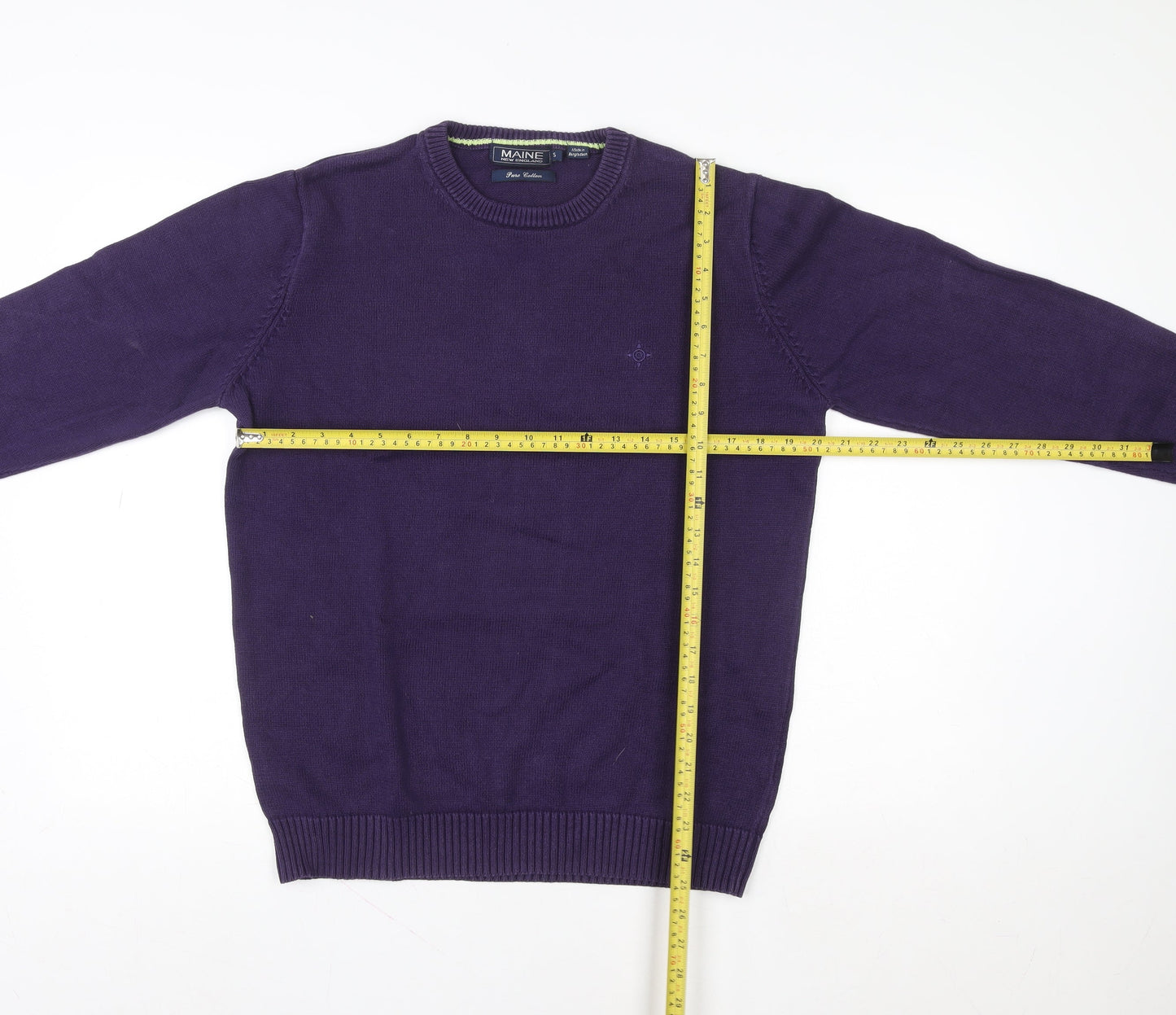 Womens UK Size S Maine New England Purple Pullover Sweatshirt