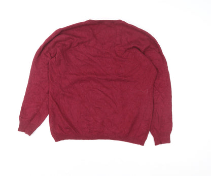 Womens UK Size XL Woolovers Red Pullover Jumper