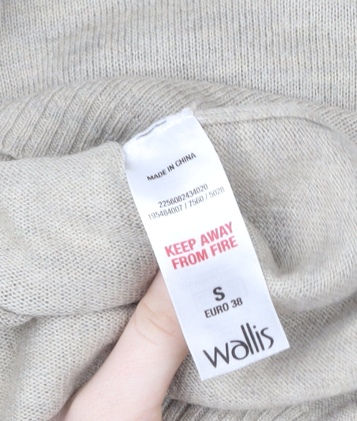 Womens UK Size S Wallis Beige Pullover Sweatshirt