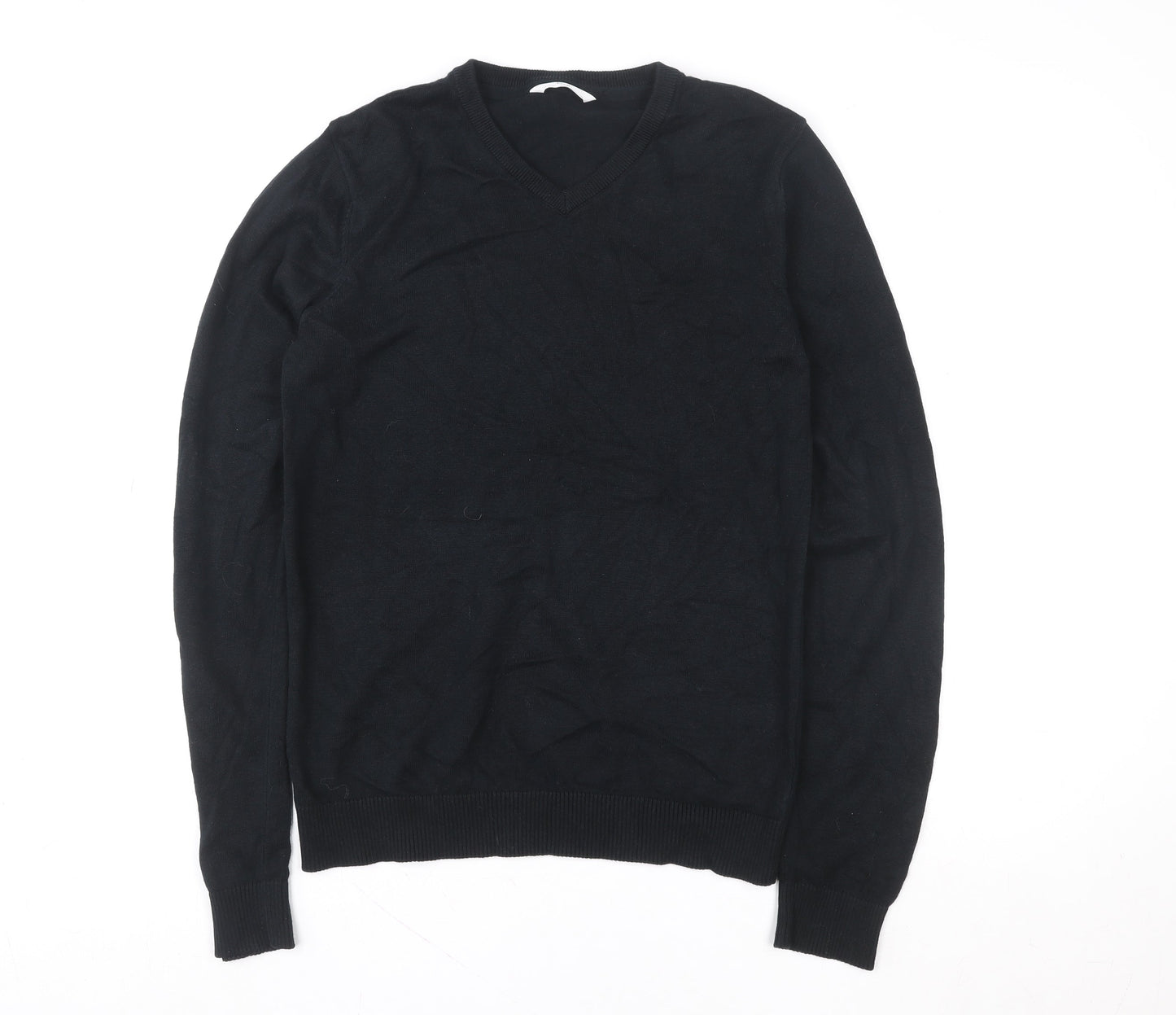 Marks and Spencer Boys Black V-Neck Slim Fit Pullover Sweatshirt 15-16 Years