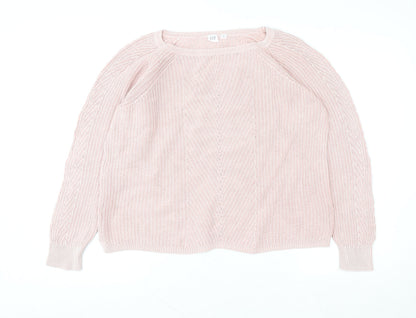 Womens UK Size M Gap Pink Pullover Sweatshirt