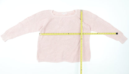 Womens UK Size M Gap Pink Pullover Sweatshirt