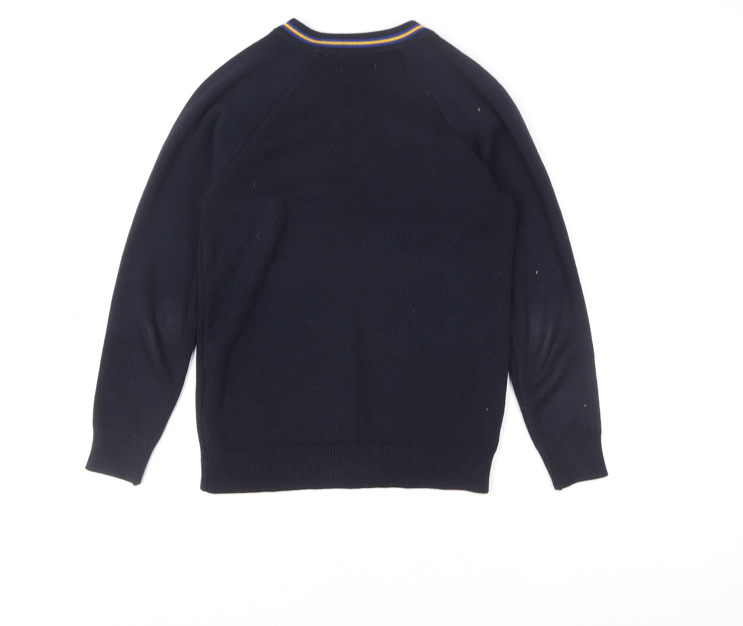 Stevensons Boys Black V-Neck School Knitted Acrylic Pullover 32in